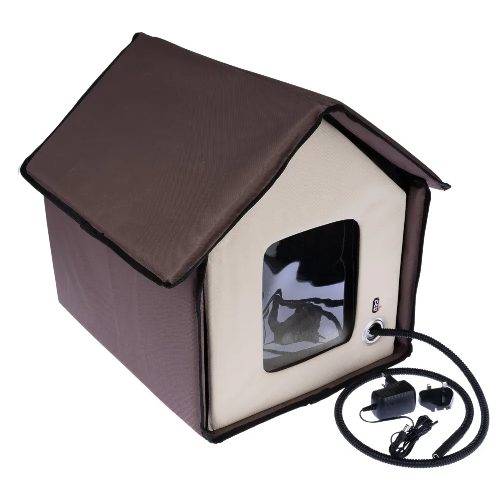 TIAKI Beheizte Katzenhütte Bola - L 48 x B 42 x H 45 cm