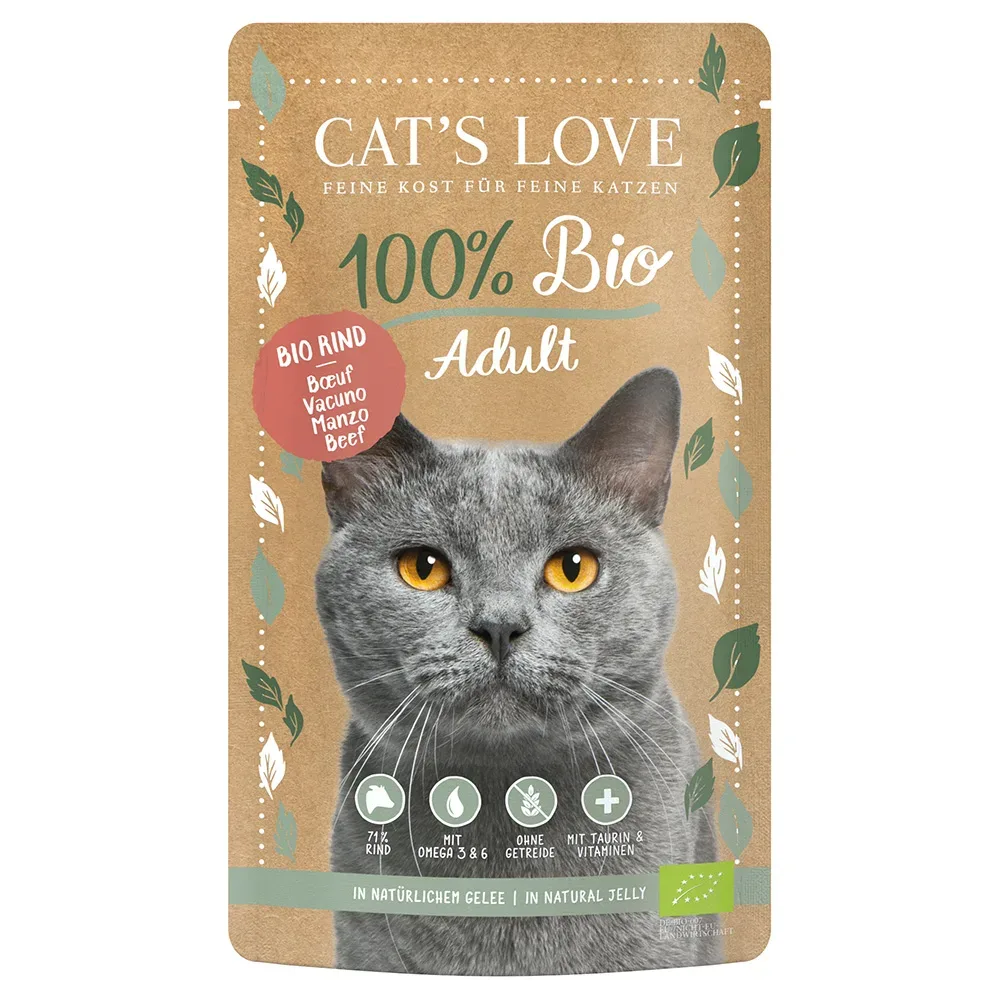 Cat's Love Bio 6 x 100 g - Bio-Ente