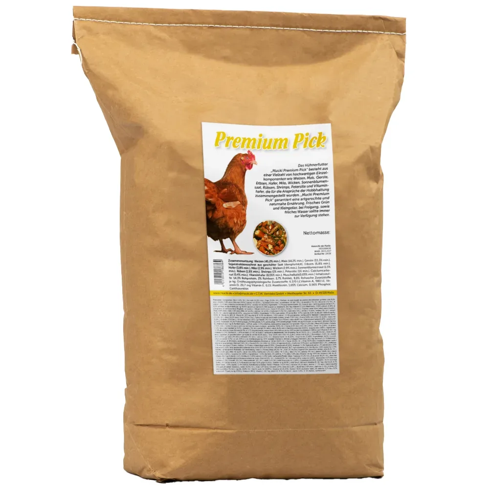 Mucki Premium Pick Hühnerfutter - 15 kg