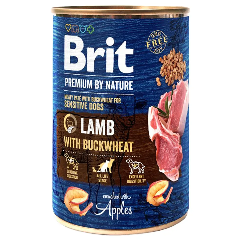 Brit Premium by Nature 6 x 400 g - Lamm mit Buchweizen