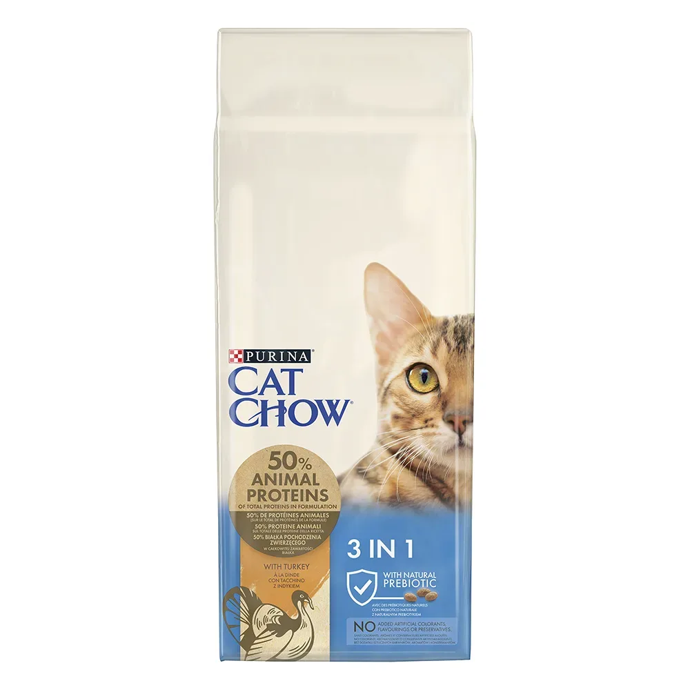 PURINA Cat Chow Special Care 3in1 mit Truthahn - 15 kg