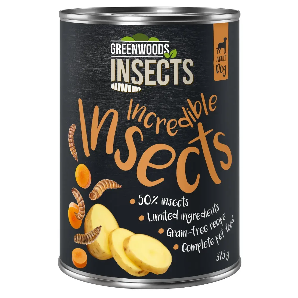Greenwoods Insects Insekten mit Kartoffeln und Karotten - 6 x 375 g