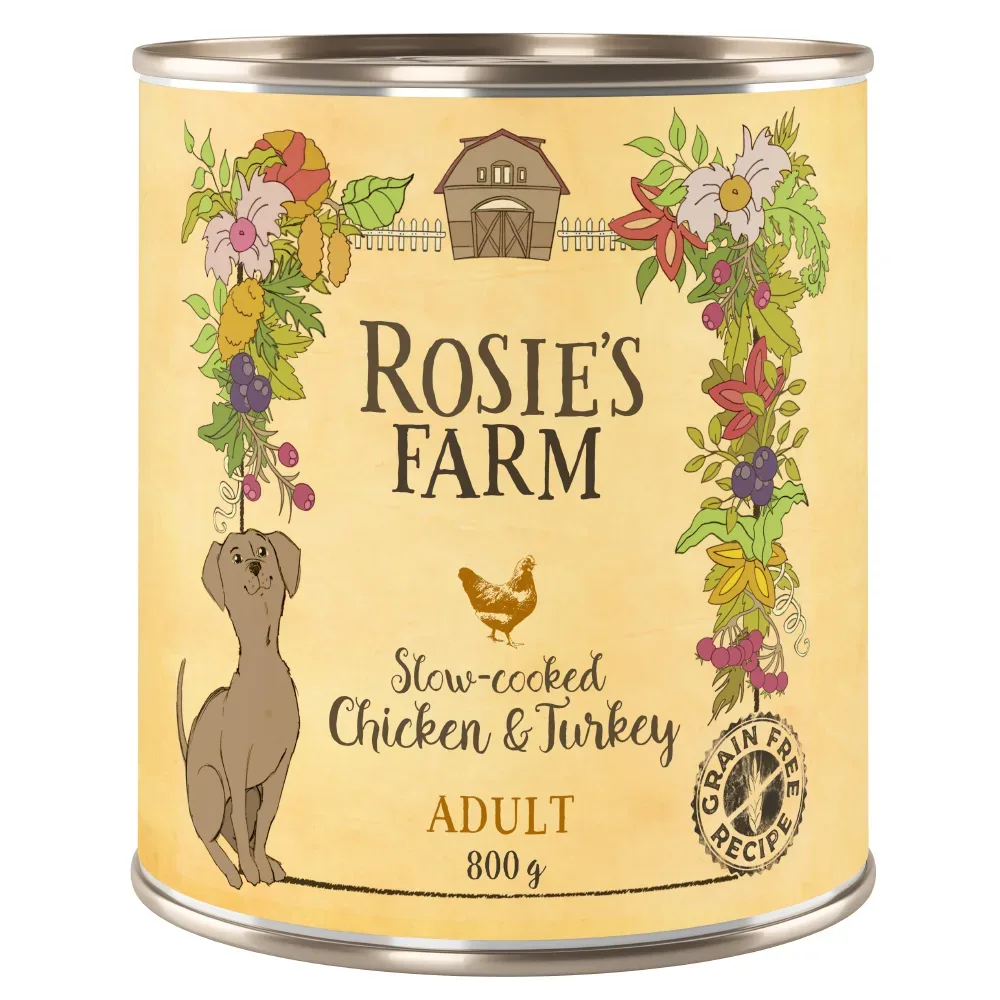 Sparpaket Rosie's Farm Adult 24 x 800 g - Fisch & Huhn