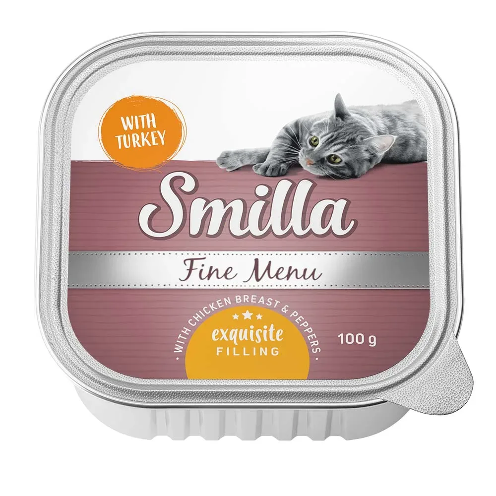 Smilla Fine Menu mit Geniesserkern 8 x 100 g - Pute mit Hähnchenbrust & Paprika
