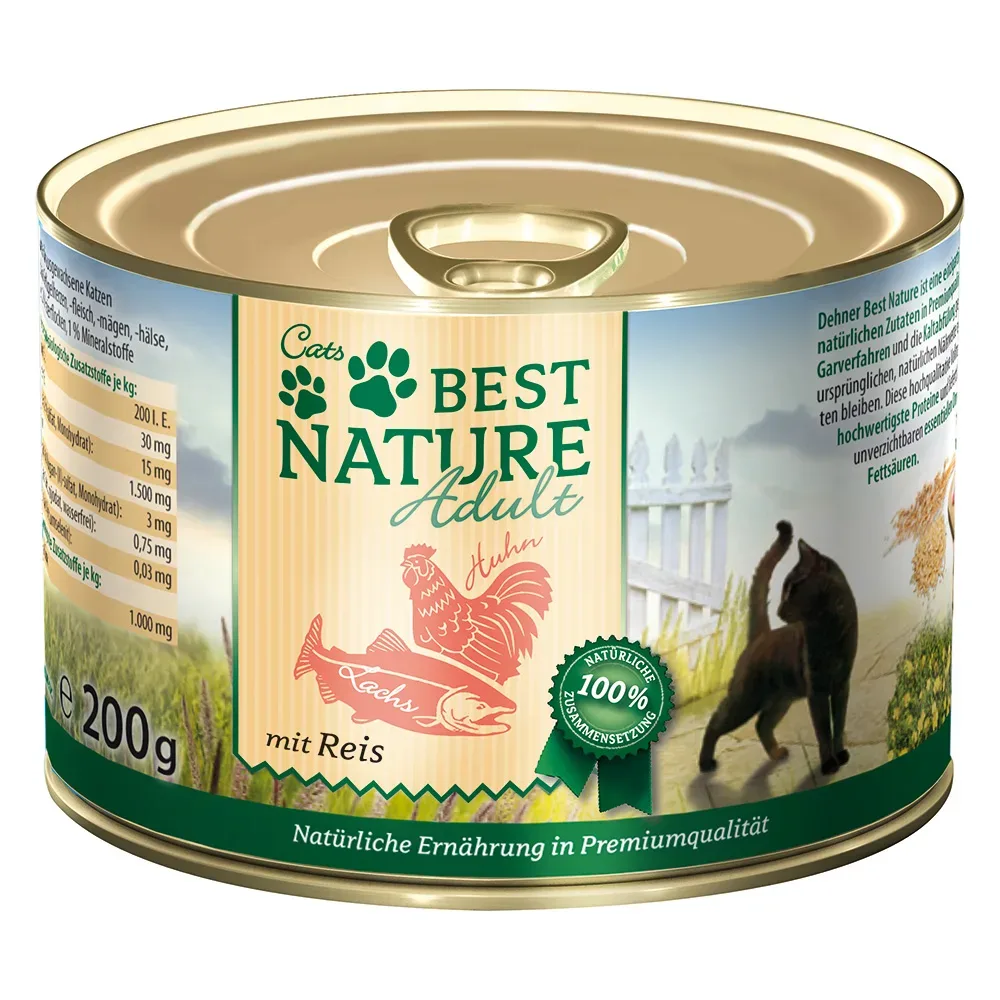 Best Nature Cat Adult 6 x 200 g - Geflügel & Leber