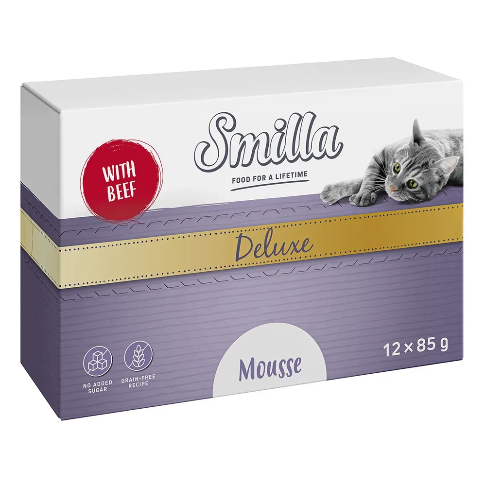 Smilla Deluxe Mousse 48 x 85 g - mit Rind & Thymian