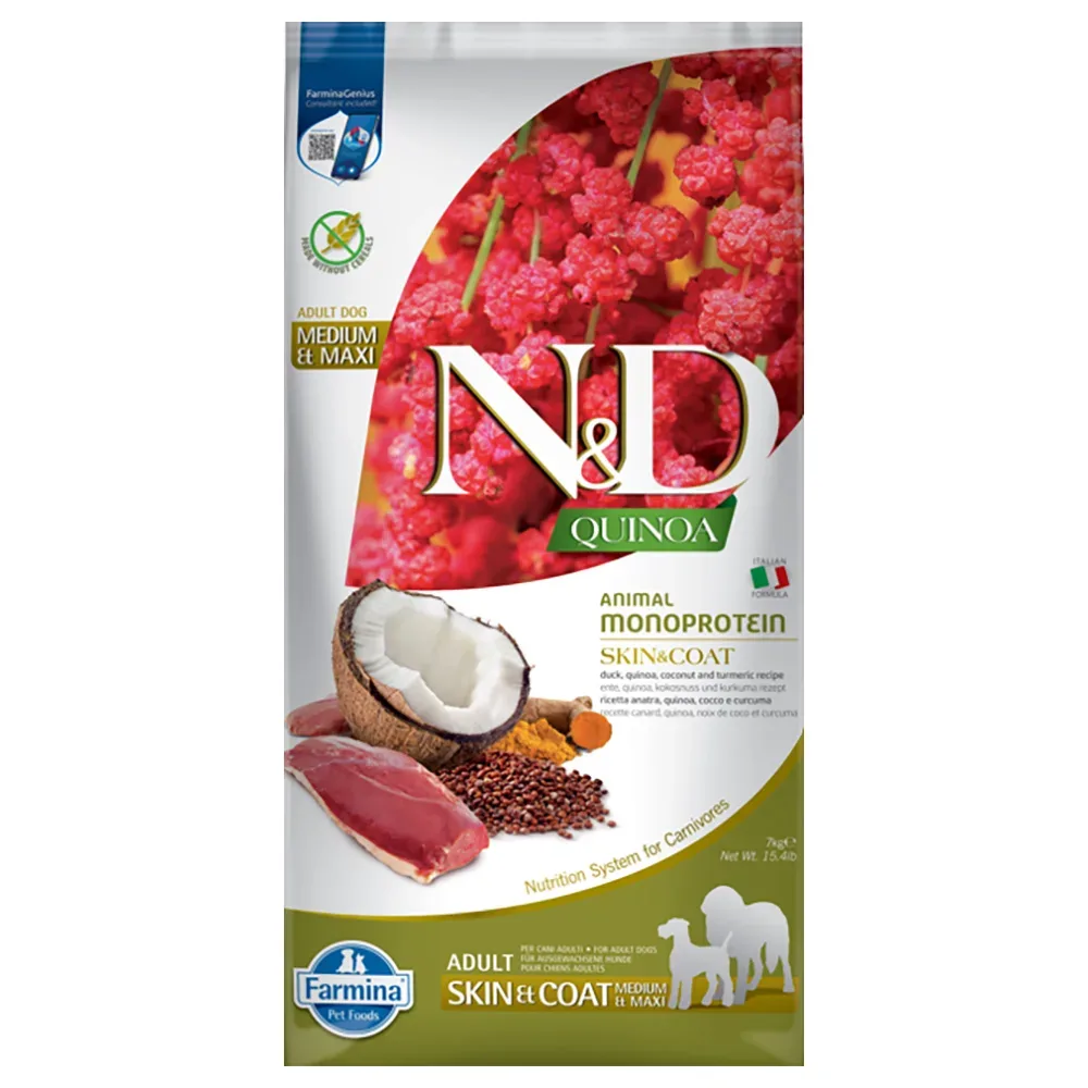 N&D Farmina Quinoa Adult Skin & Coat Ente 7 kg