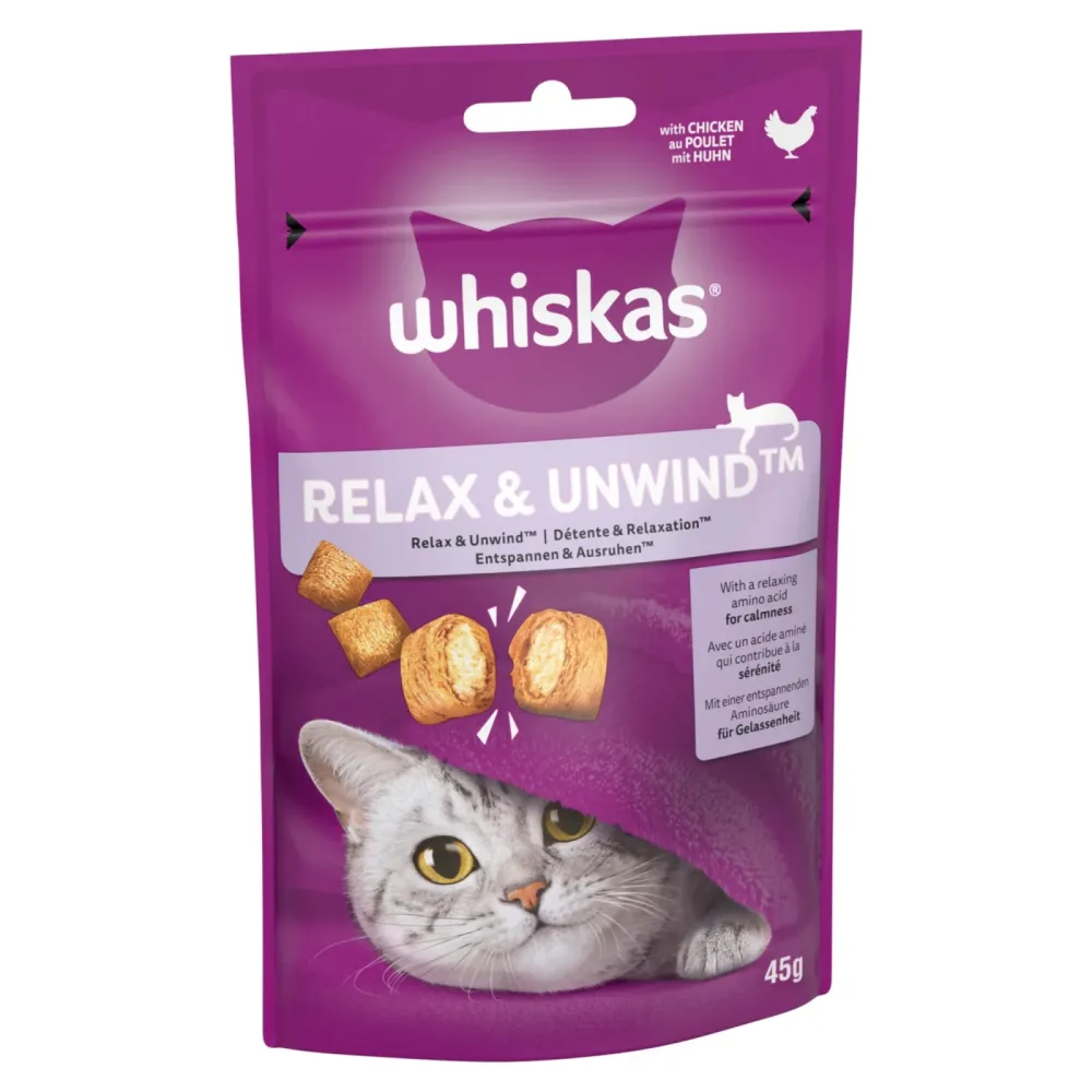 Whiskas Snack Relax & Unwind mit Poulet 45 g