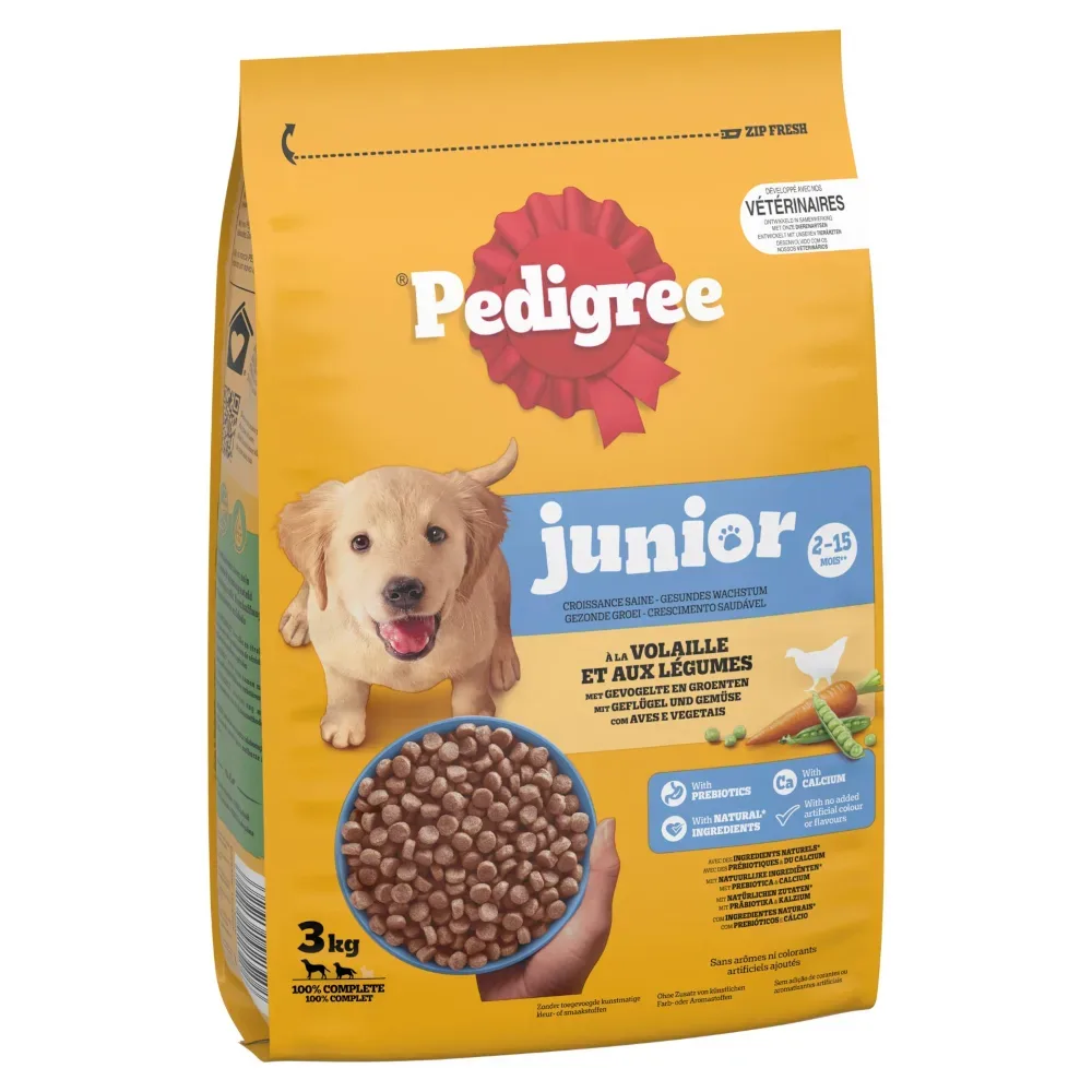 Pedigree Junior mit Geflügel und Gemüse 3kg