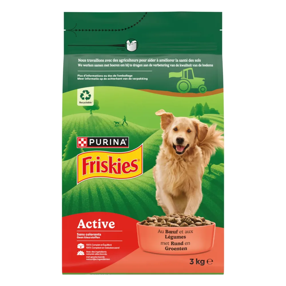 Friskies Active Trocken-Hundefutter Rind