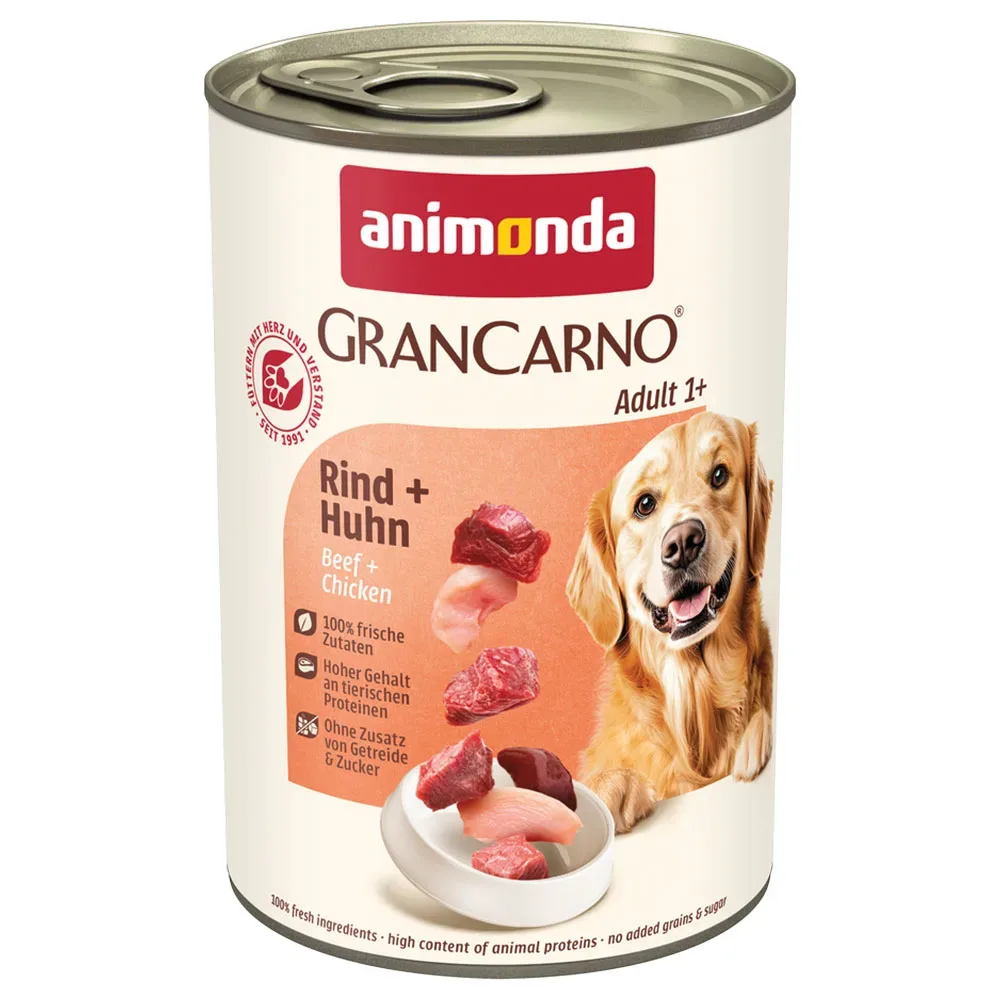animonda GranCarno Original Adult 6 x 400 g - Rind & Huhn