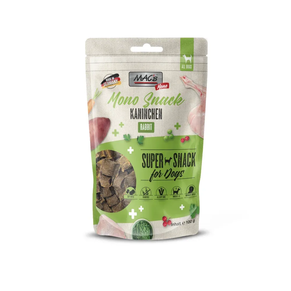 MAC´s Dog Mono Snack - Kaninchen 100 g