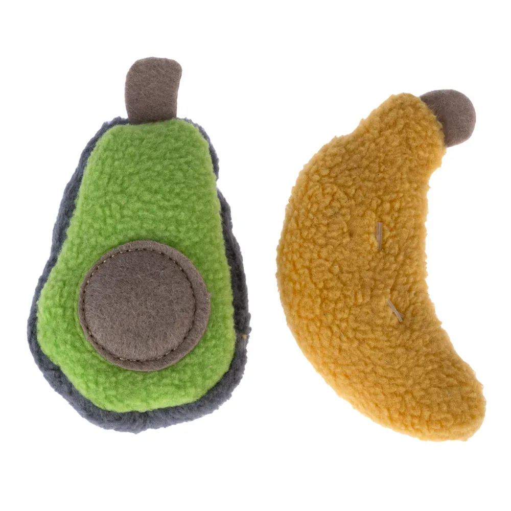 Modern Living Katzenspielzeug-Set Arucas - 2er-Set: Avocado & Banane