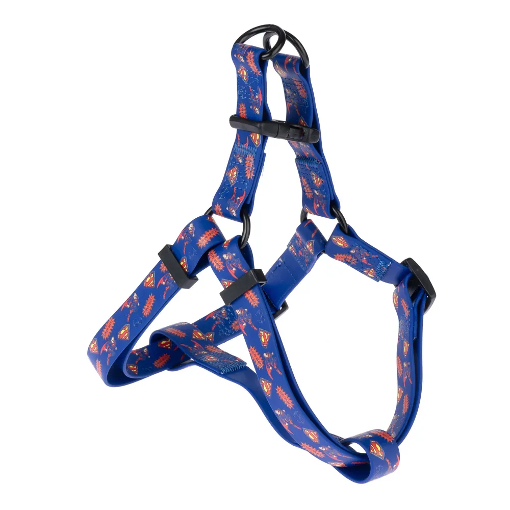 DC Superman Geschirr, blau - Grösse S: 39 - 51 cm Brustumfang