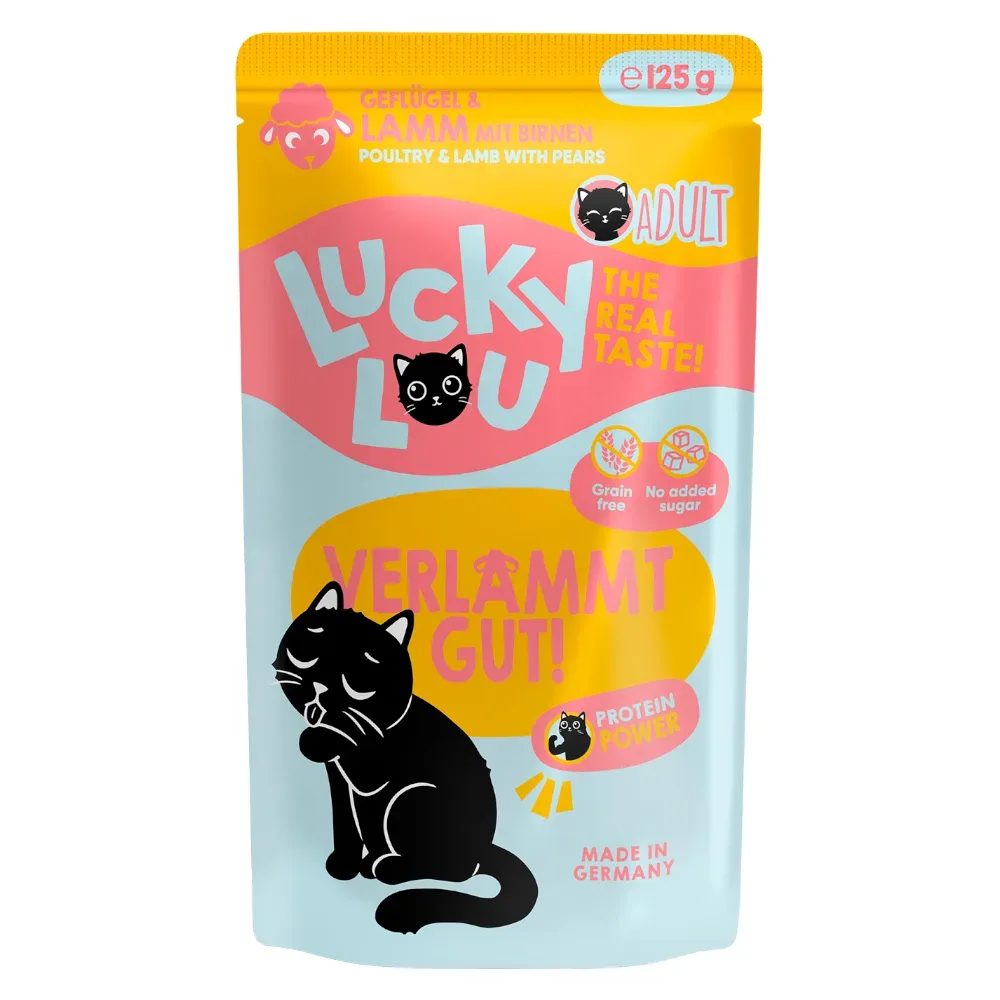 Lucky Lou Adult 16 x 125 g - Geflügel & Lamm