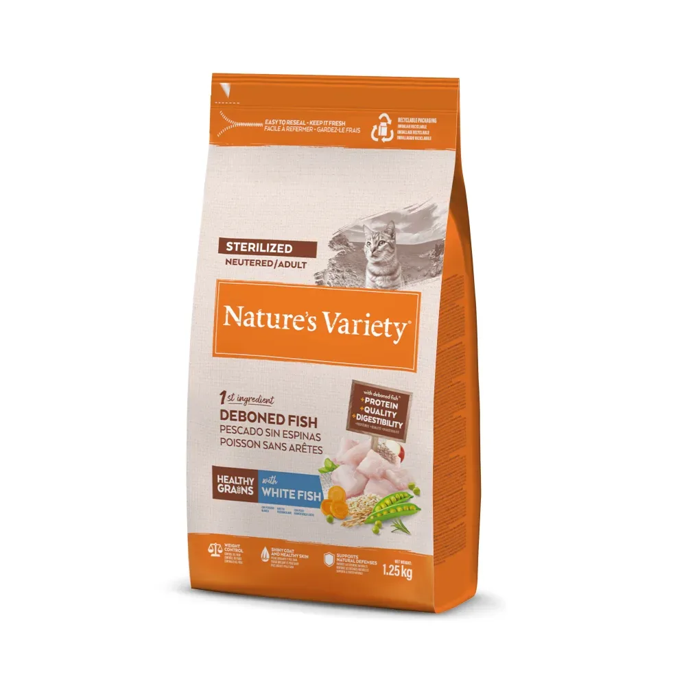 Nature's Variety Healthy Grains Sterilized Adult Weissfisch - 1,25 kg