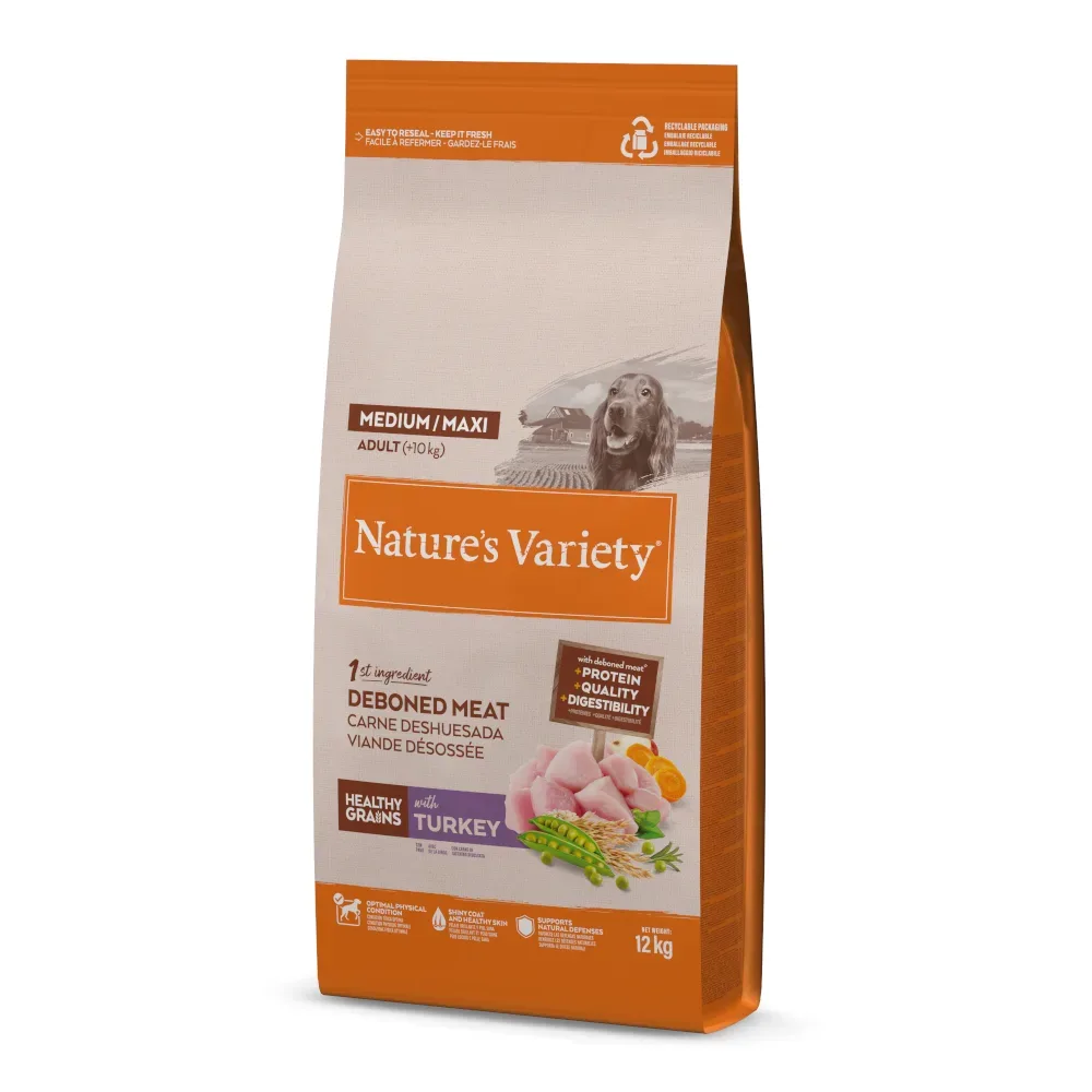 Nature's Variety Healthy Grains Adult Medium/Maxi Truthahn - 3 kg