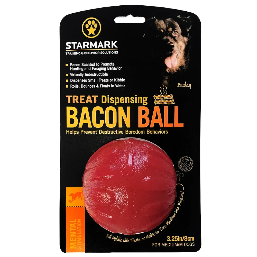 Starmark Treat Dispensing Bacon Ball - Grösse M: Ø 8 cm