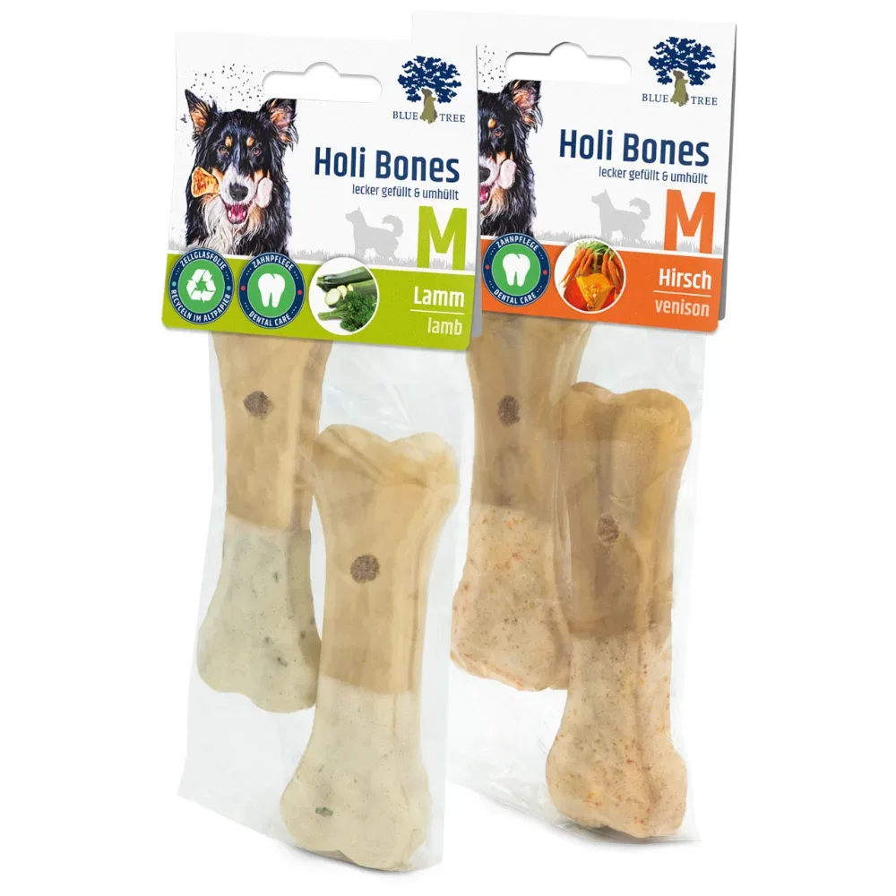 Blue Tree Holi Bones Lamm & Hirsch - Grösse M (2 x Lamm, 2 x Hirsch)