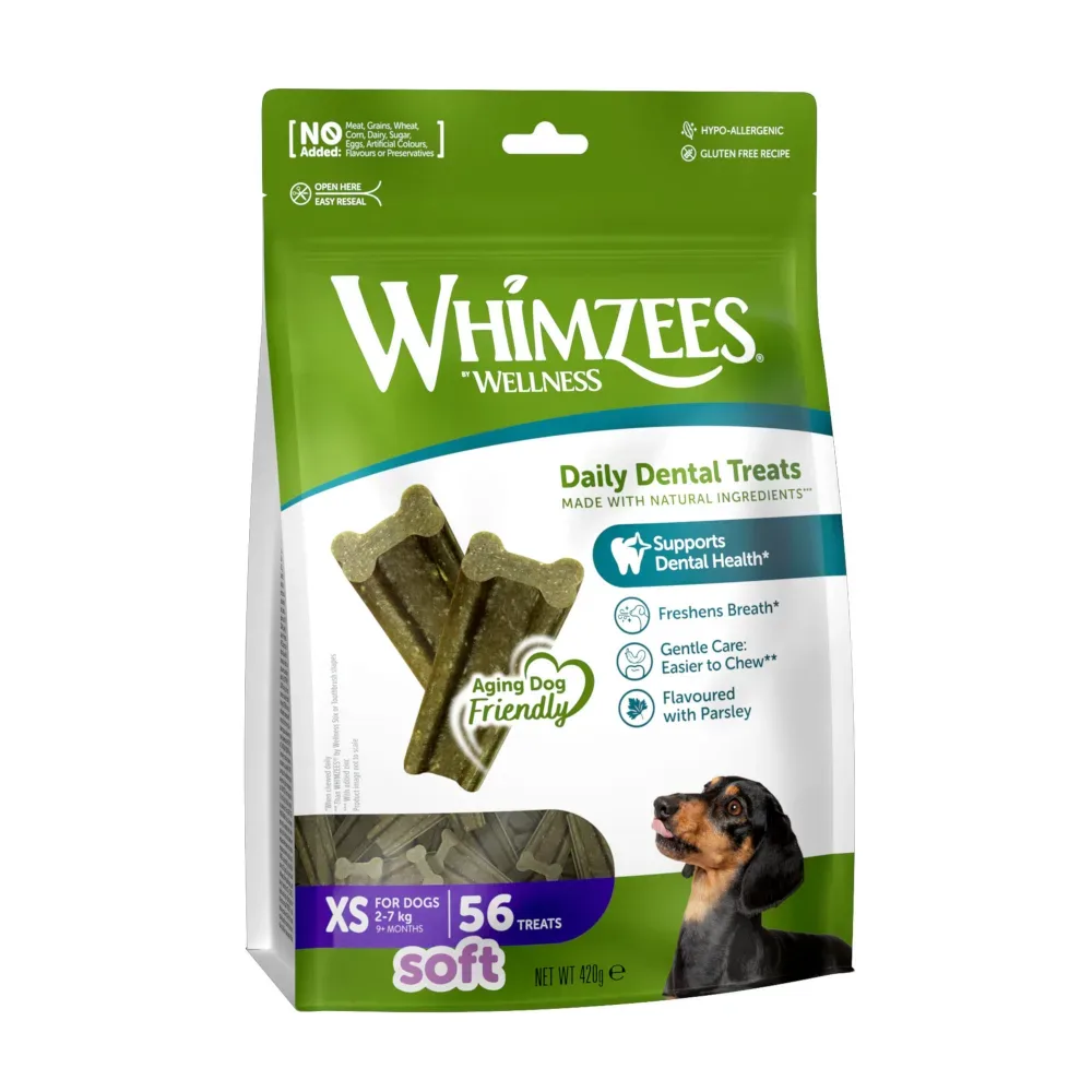 Whimzees by Wellness Soft Snacks - Sparpaket: 2 x Grösse M
