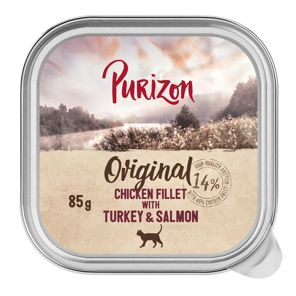 Purizon Original 6 x 85 g - Hühnerfilet mit Truthahn & Lachs