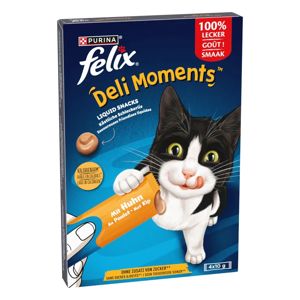 Felix Deli Moments Katzensnack Huhn 4x10g
