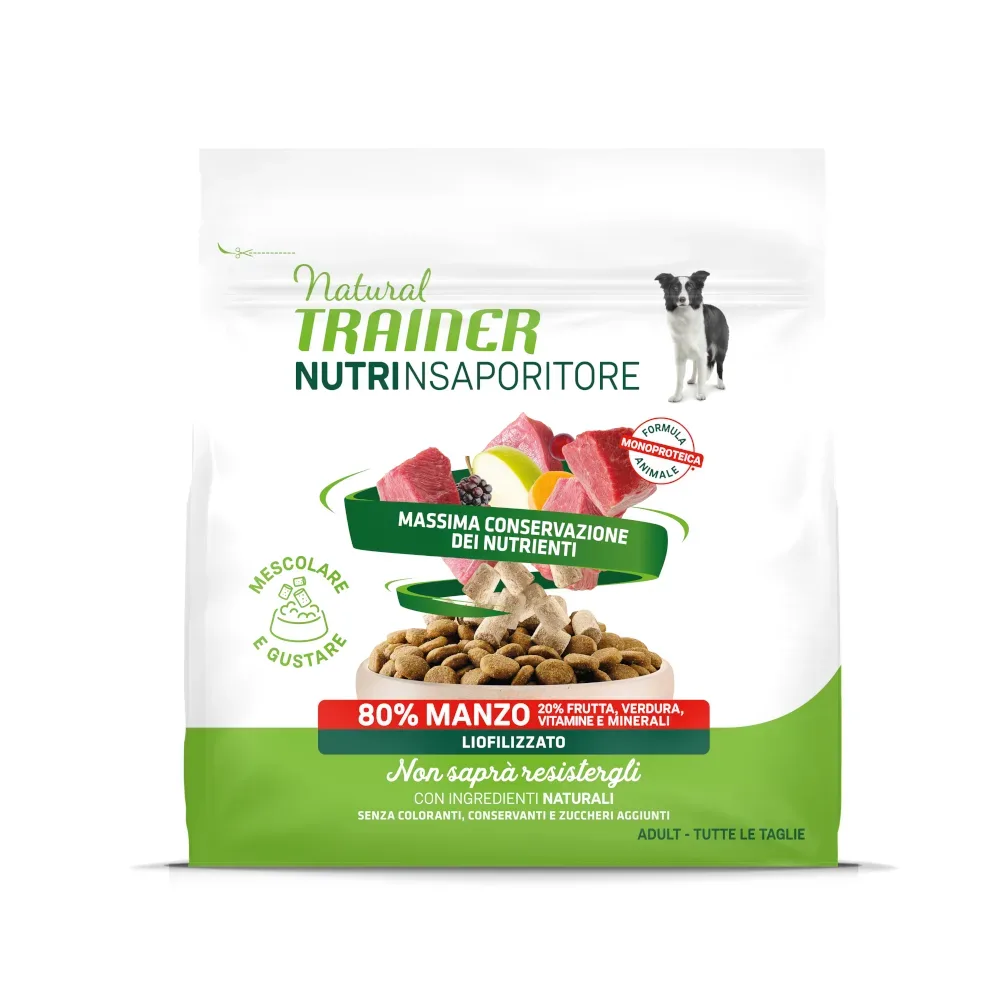 Natural Trainer NutrInsaporitore Gefriergetrocknete Toppers Adult 120 g - Rind