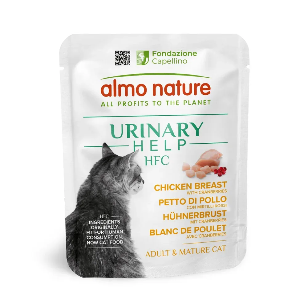 Almo Nature HFC Urinary Help 6 x 50 g - Atlatikthunfisch mit Cranberrys