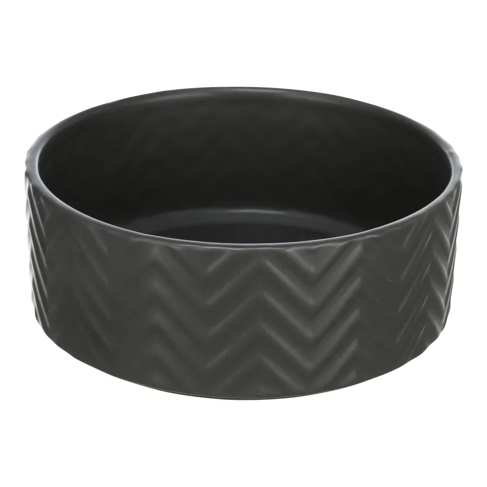 Trixie Keramik Napf, schwarz - 900 ml, Ø 16 cm