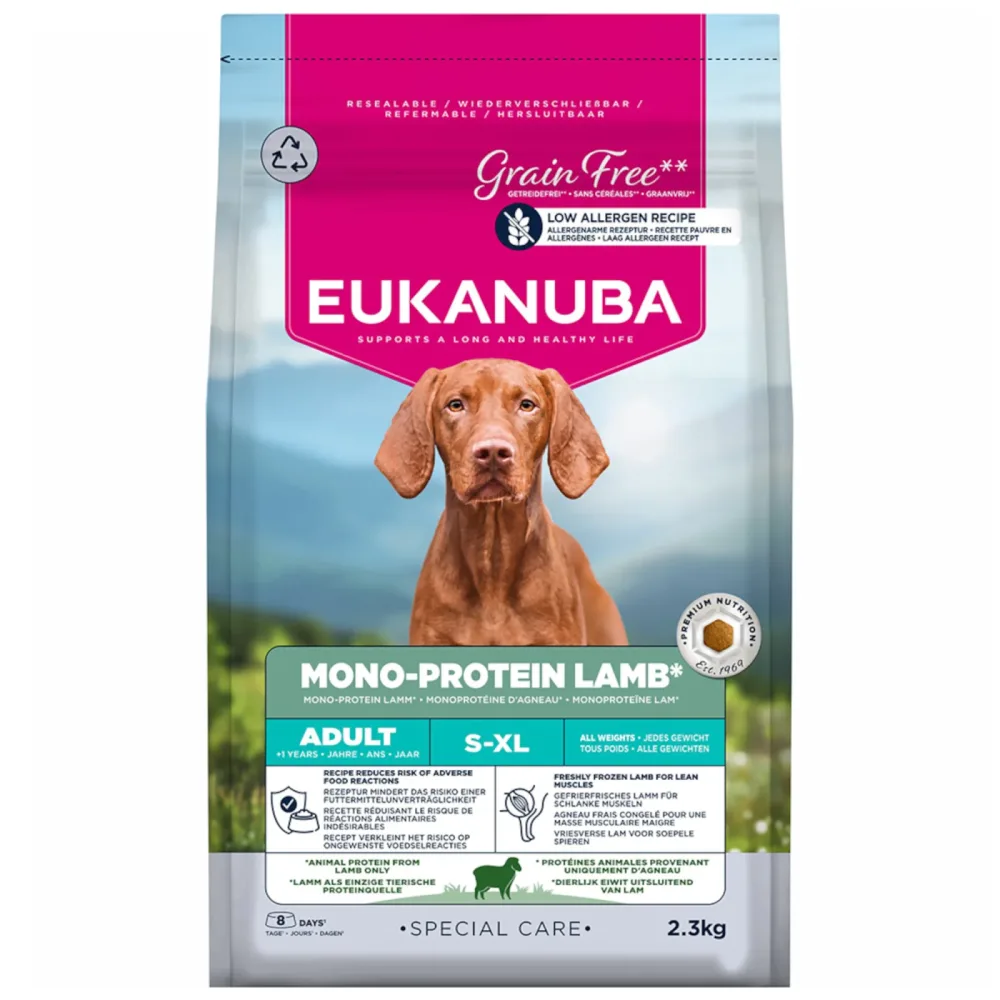 Eukanuba Special Care Mono-Protein Adult Lamm - 2,3 kg