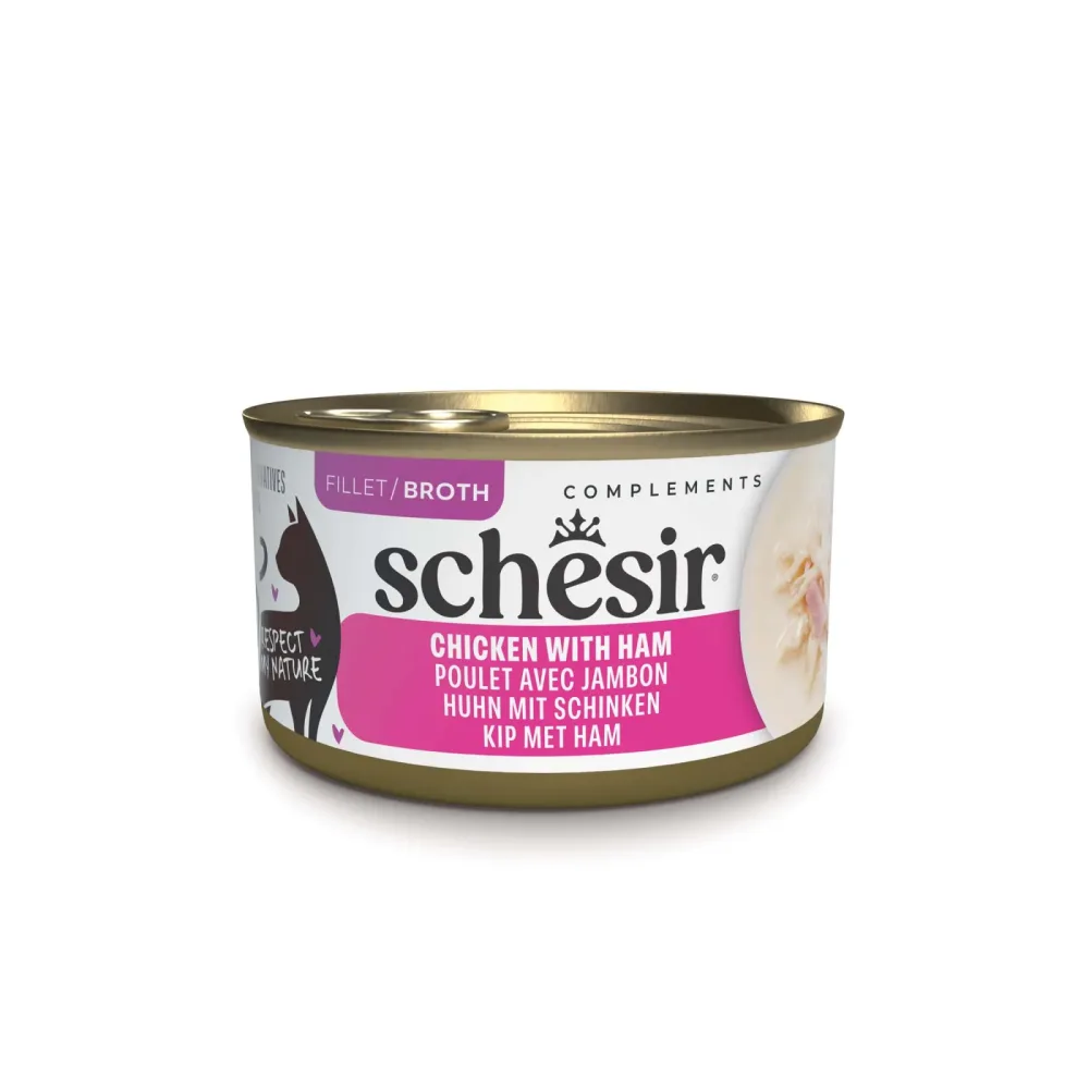 Schesir Complements in Brühe 12 x 70 g - Huhn mit Schinken