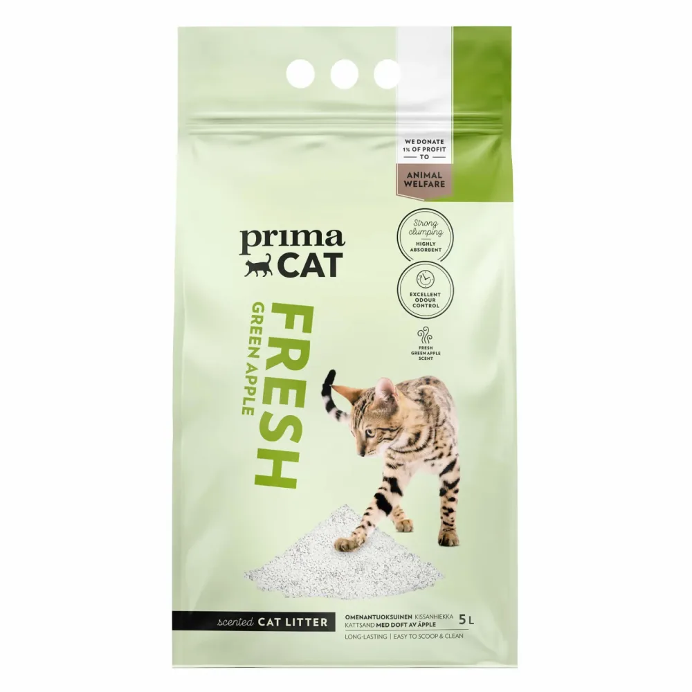 PrimaCat Fresh Green Apple Katzenstreu - 5 l