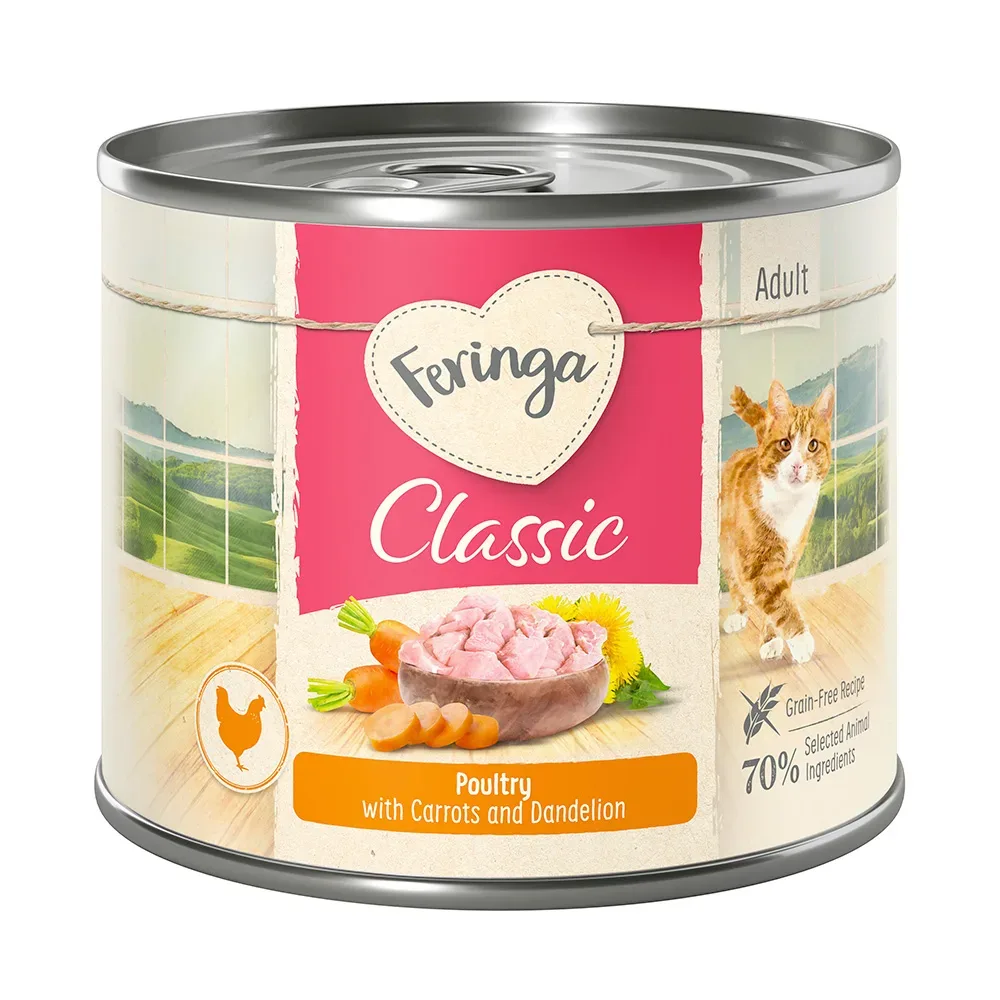 Sparpaket Feringa Classic Meat Menü 18 x 200 g - Forelle & Huhn