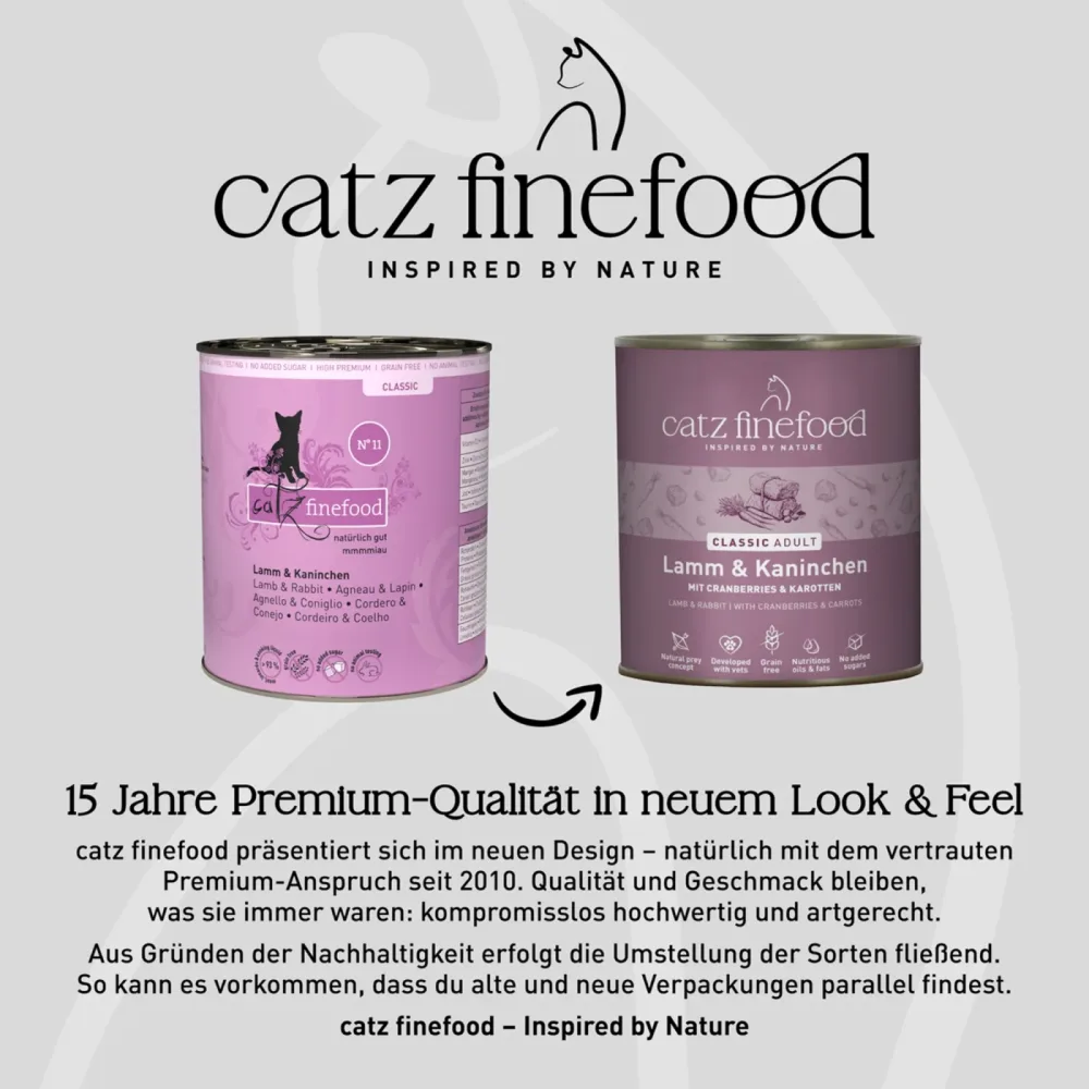catz finefood 6 x 800 g - Rind & Kalb