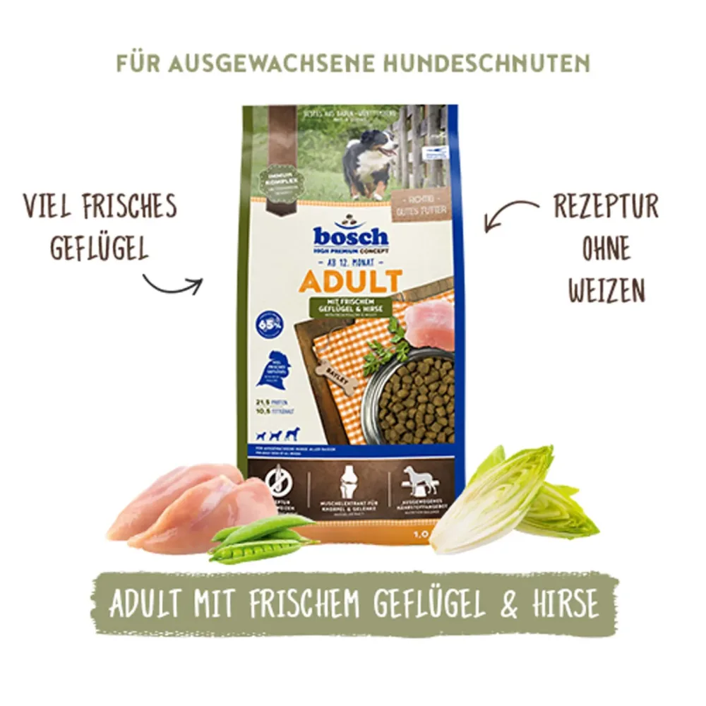 bosch High Premium Concept Adult Geflügel & Hirse 15 kg