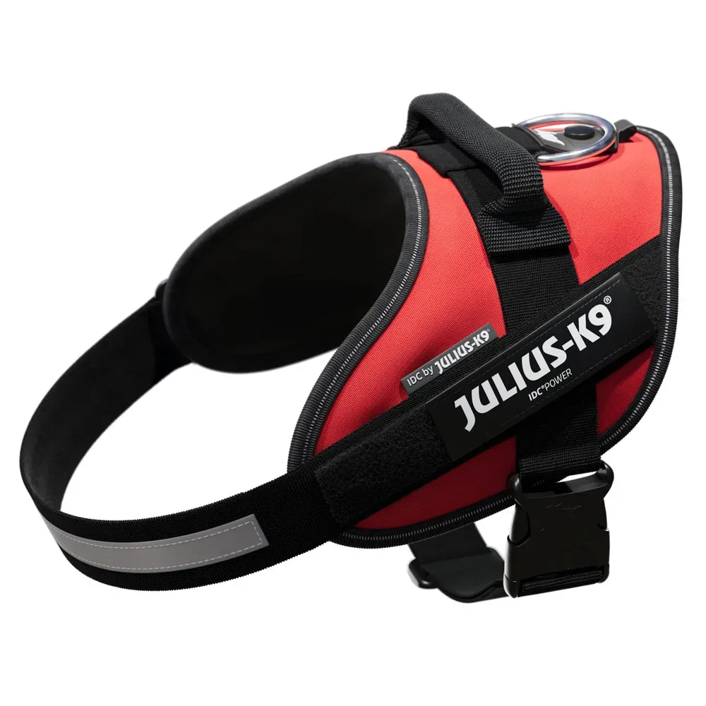 JULIUS-K9 IDC®-Powergeschirr - rot -  Grösse M: Brustumfang 58 - 76 cm