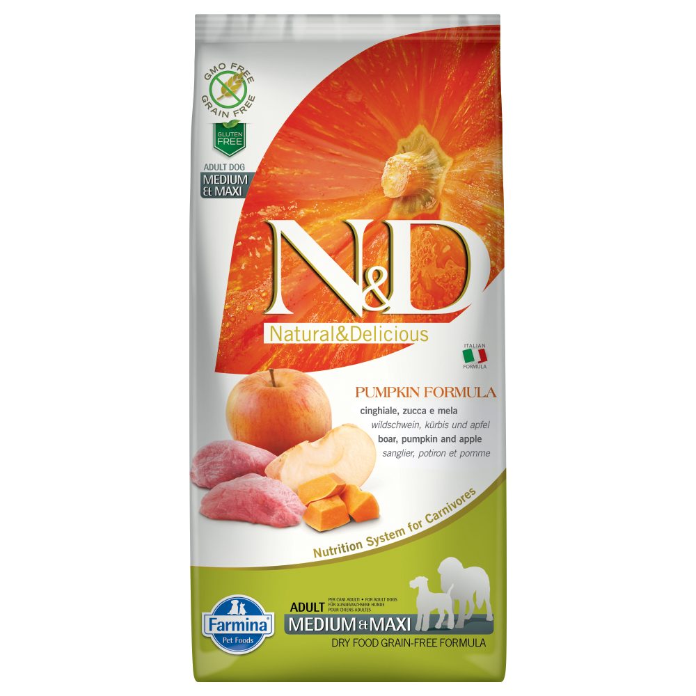 N&D Farmina Pumpkin Medium/Maxi Adult Wildschwein 12 kg