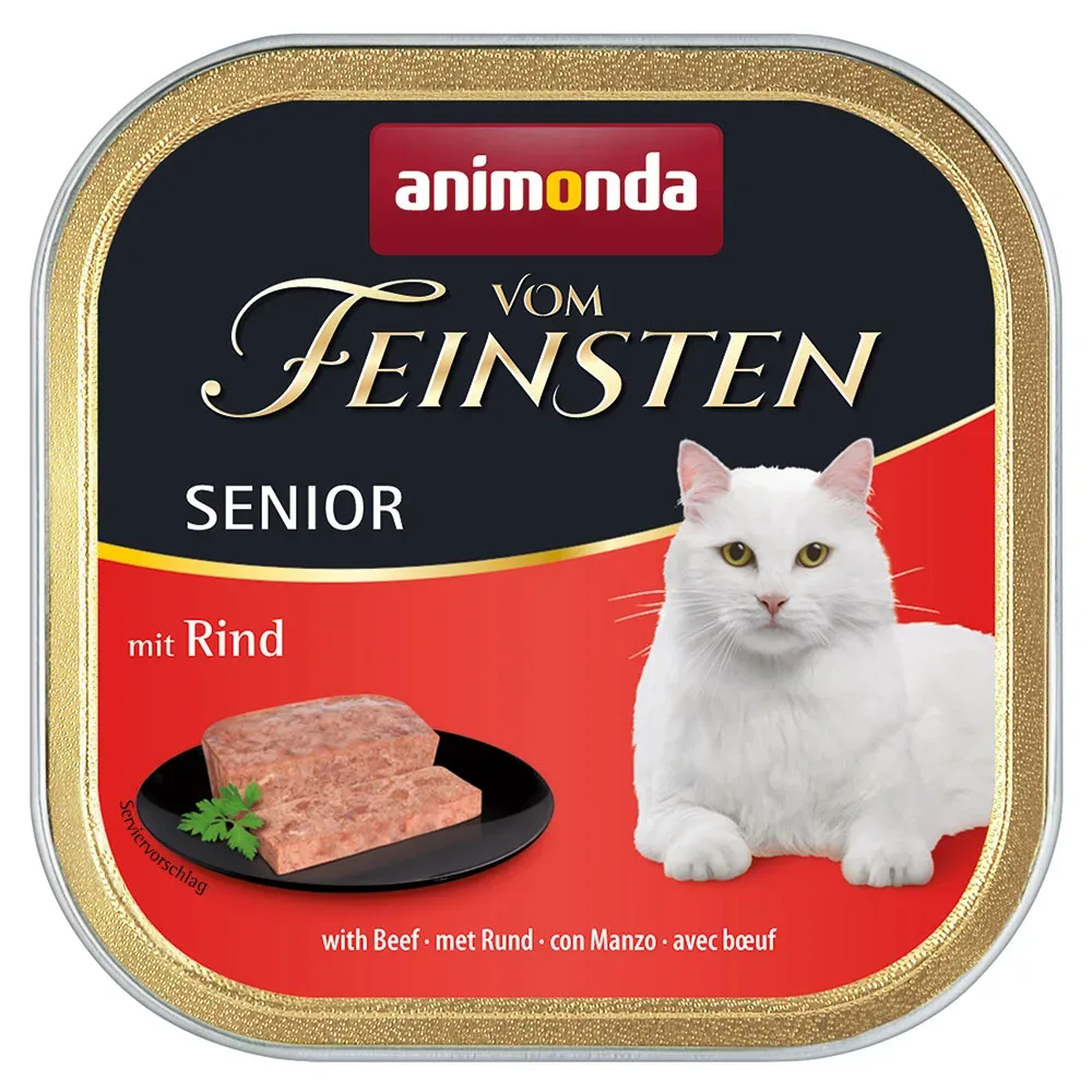 Mixpaket animonda vom Feinsten 32 x 100 g - Senior (3 Sorten)