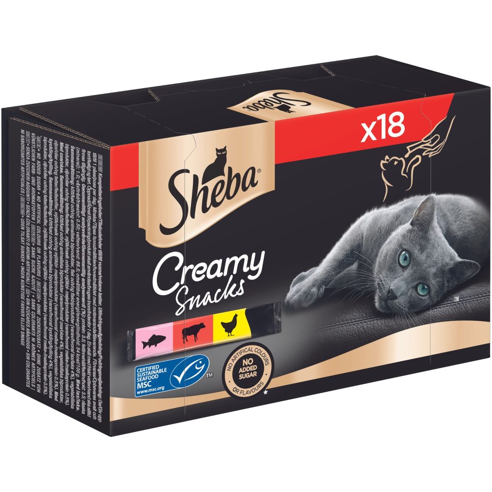 Sheba Creamy Snacks Multipack 18x12g