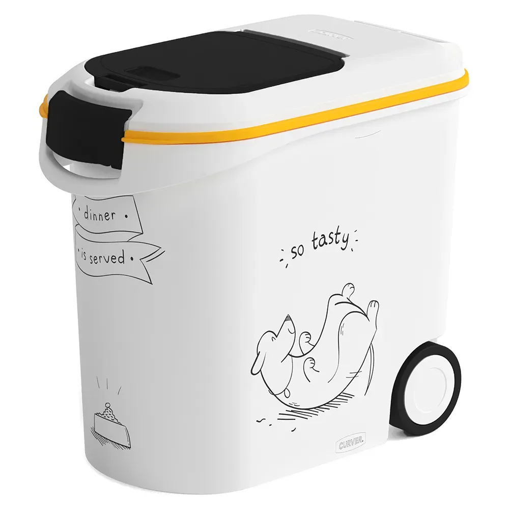 Curver Trockenfutterbehälter Hundesilhouette - bis 12 kg Trockenfutter