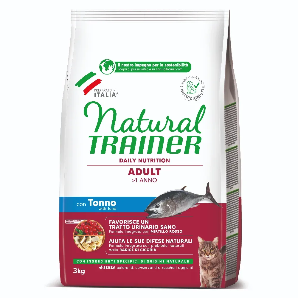 Natural Trainer Adult 10 kg + passendes Nassfutter 4 x 85 g gratis! - Thunfisch + Thunfisch