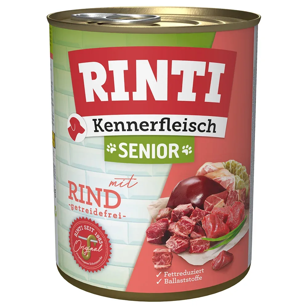 RINTI Kennerfleisch Senior - 6 x 800 g Rind