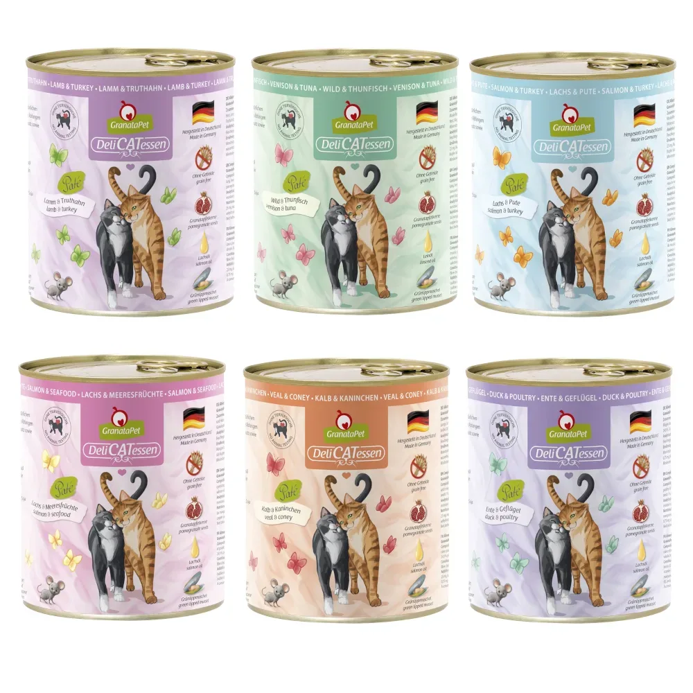 GranataPet DeliCatessen Probierpaket 6 x 800 g - Probierpaket I