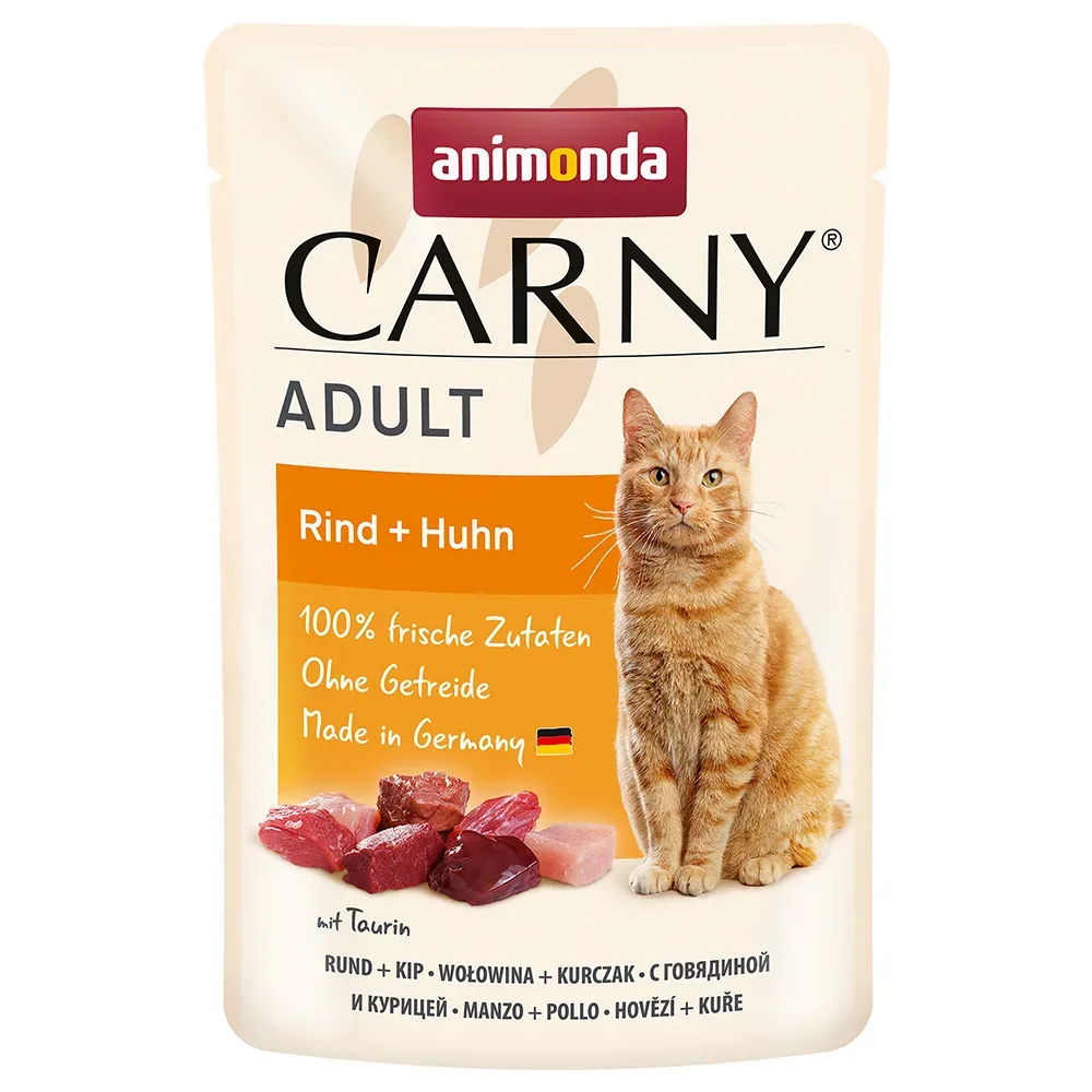 Sparpaket animonda Carny Pouch 24 x 85 g  - Huhn & Kaninchen