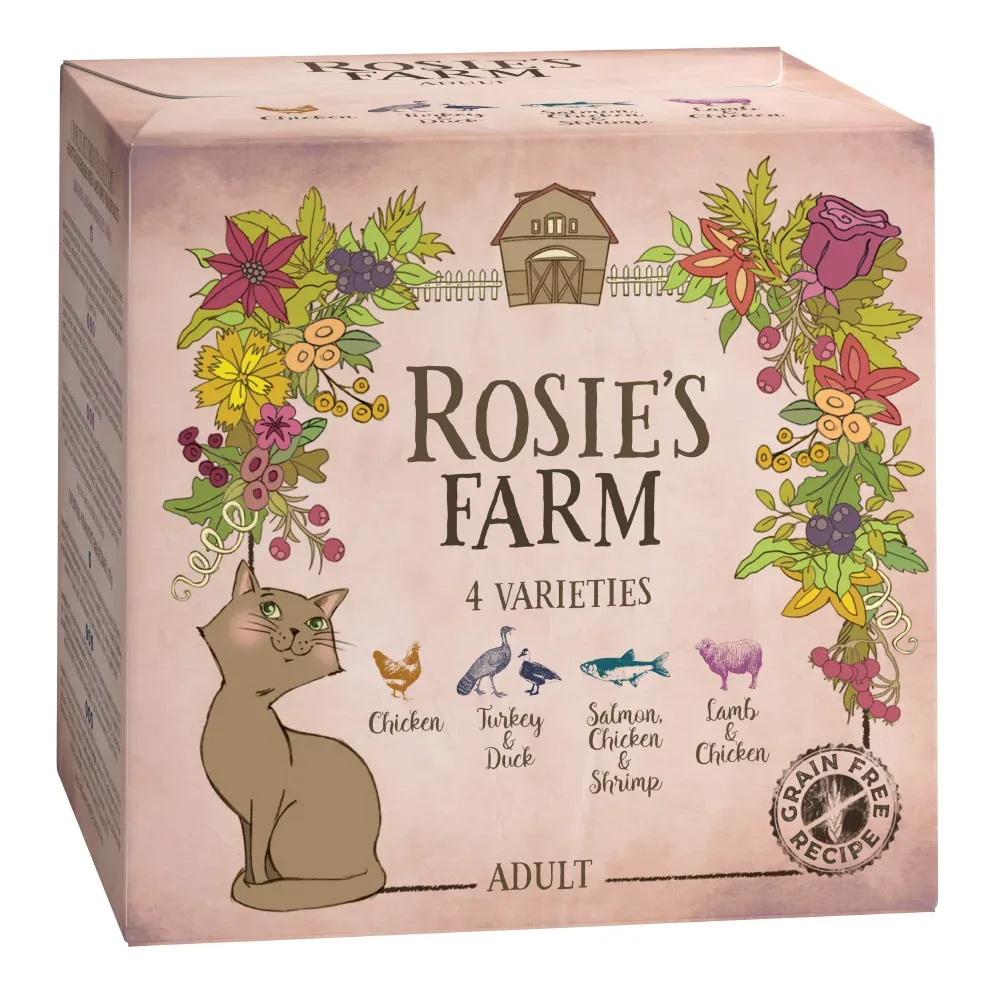 Probierpaket Rosie's Farm Adult 4 x 100 g - Mix Paket (4 Sorten)