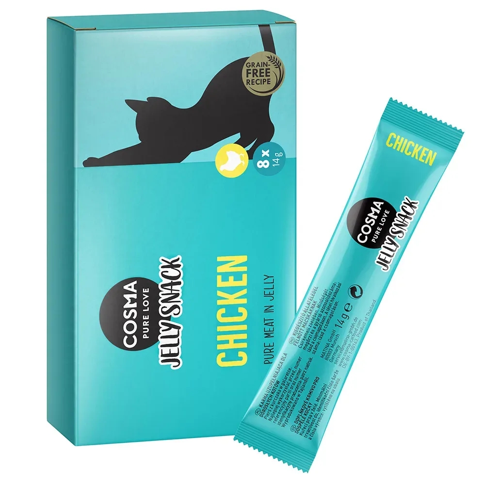 Sparpaket Cosma Jelly Snack 24 x 14 g - Lachs