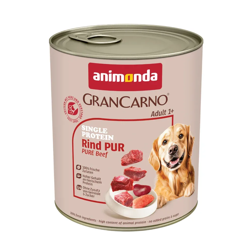 animonda GranCarno Adult Single Protein 6 x 800 g - Rind Pur
