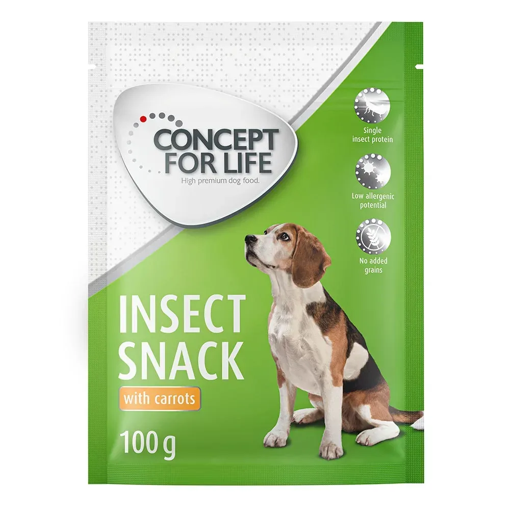 Concept for Life Insect Snack mit Karotte - 100 g