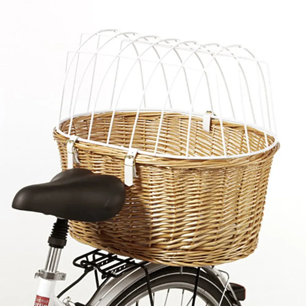 Aumüller Hunde-Velokorb mit Schutzgitter - ca. L 53 x B  35 x H 43