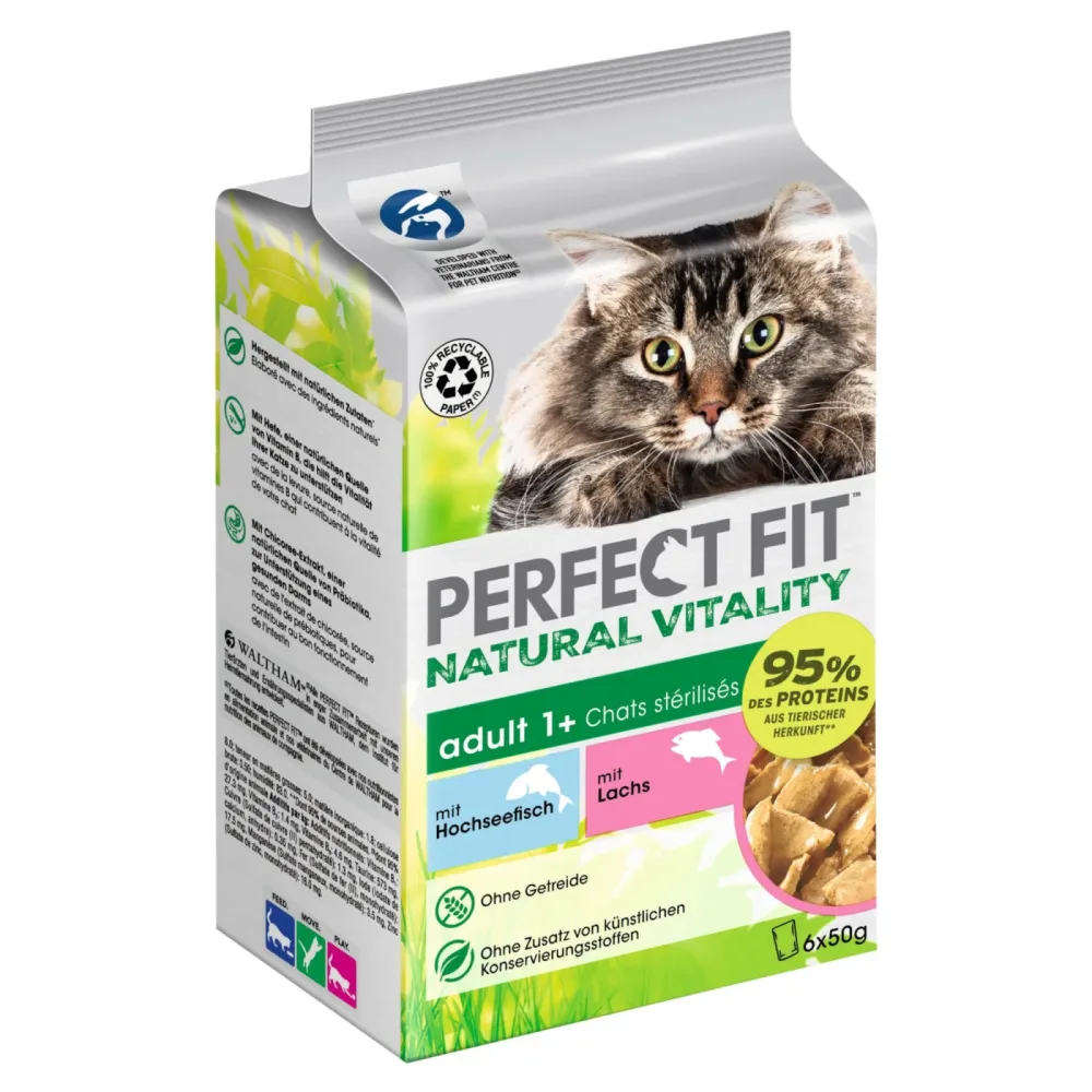 Perfect Fit Natural Vitality Adult 1+ - Huhn und Truthahn (6 x 50 g)